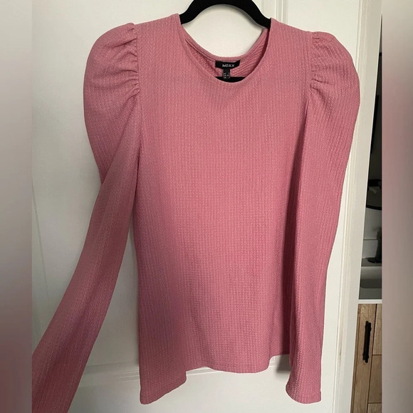 Mexx Puff Long Sleeve Pink Blouse - Picture 2 of 6